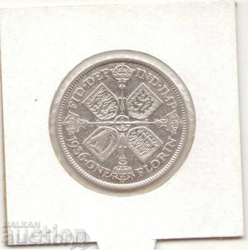 Ηνωμένο Βασίλειο - 1 Φλορίνι - 1936 - KM# 834 - Γεώργιος Ε' - ασήμι++