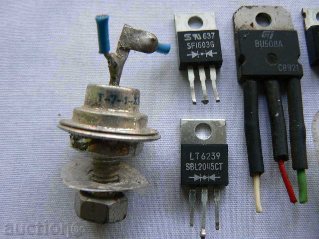 Electronic elements transistors, diodes with price 4.00 BGN | € 2.05 Electronic elements transistors, diodes with price 4.00 BGN | € 2.05