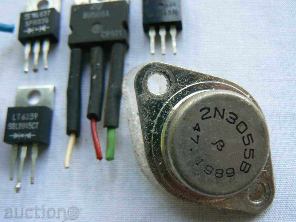 Auction Electronic elements transistors, diodes Auction Electronic elements transistors, diodes
