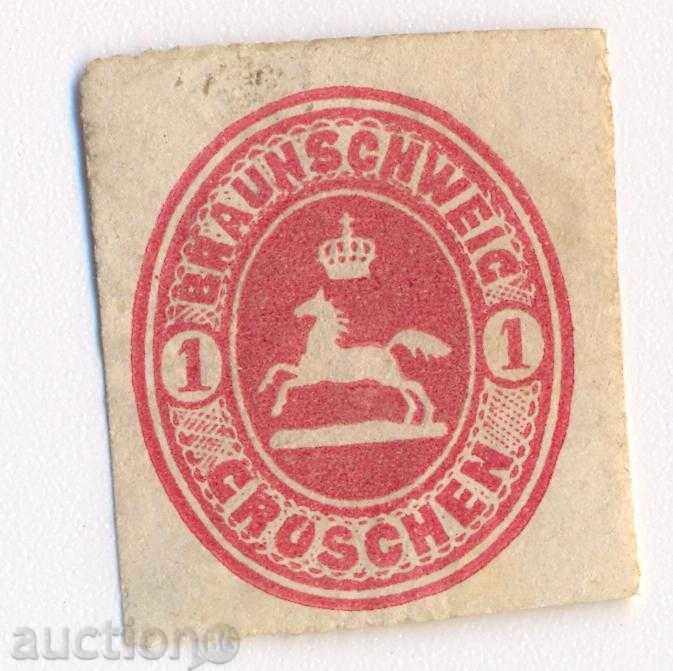 Old Germany. Braunschweig. 1865 years