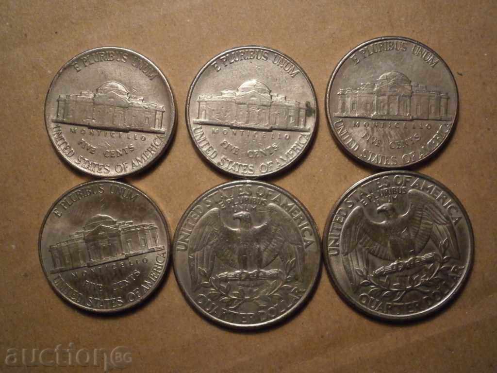 LOT lot cents CENT QUARTER DOLLAR with price 5.00 BGN | € 2.56 LOT lot cents CENT QUARTER DOLLAR with price 5.00 BGN | € 2.56
