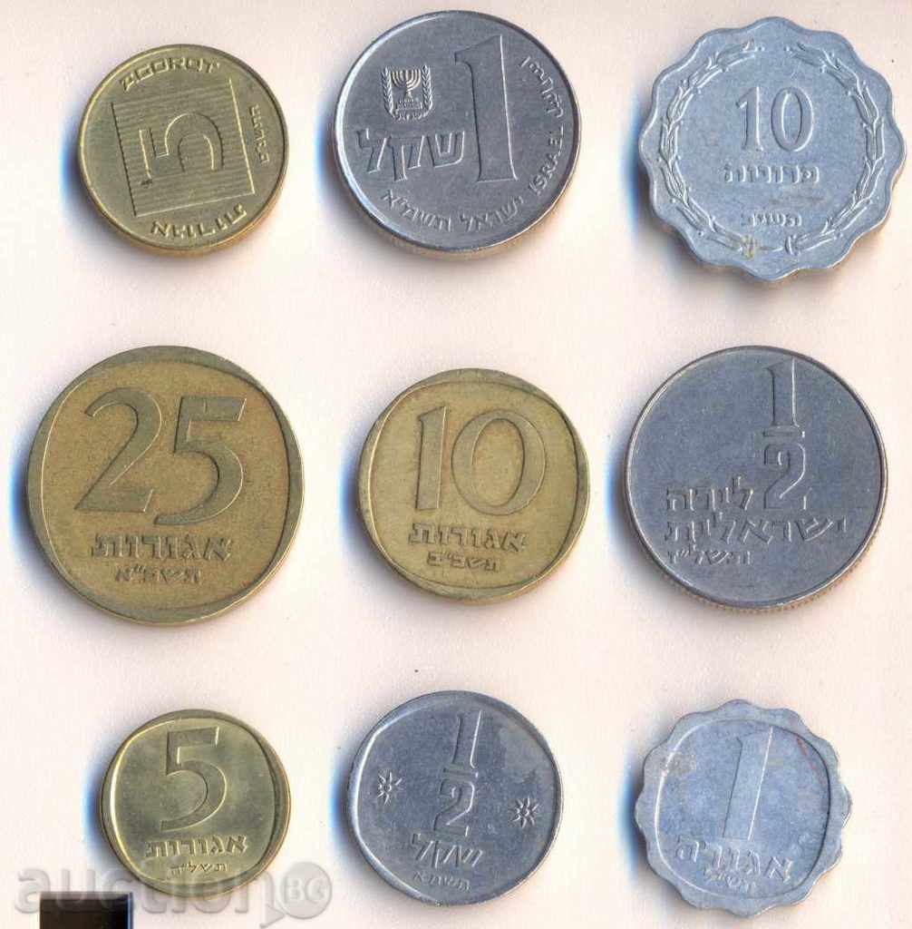 Israel Lot of 9 Coins with price 9.00 BGN | € 4.60 Israel Lot of 9 Coins with price 9.00 BGN | € 4.60