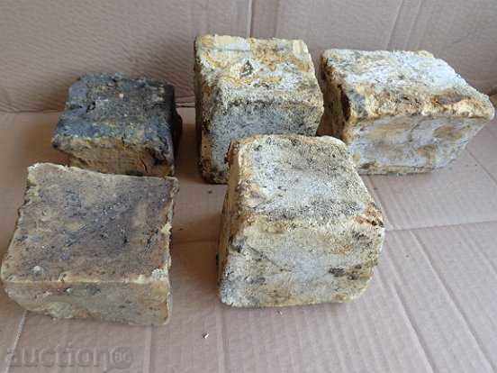 Lot of homemade soap, mold 5 pieces