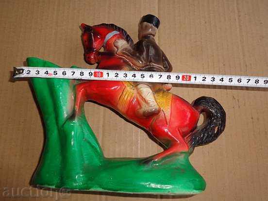 Auction Vase with a figure of voivoda Georgi Benkovski on horse, statuette Auction Vase with a figure of voivoda Georgi Benkovski on horse, statuette