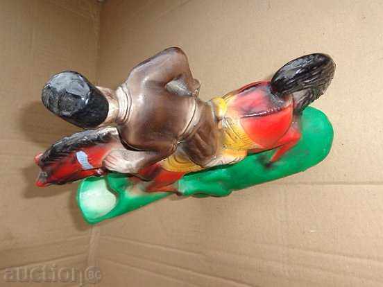 Vase with a figure of voivoda Georgi Benkovski on horse, statuette - 5 Vase with a figure of voivoda Georgi Benkovski on horse, statuette - 5