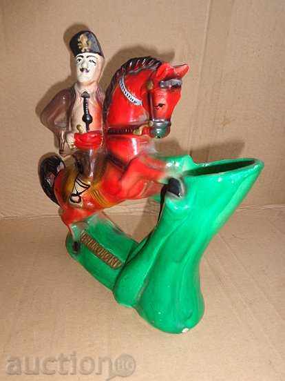 Vase with a figure of voivoda Georgi Benkovski on horse, statuette - 7 Vase with a figure of voivoda Georgi Benkovski on horse, statuette - 7