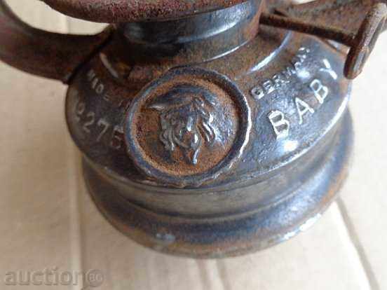 Delivery of Old German flashlight, lamp, spotlight, early 20th century