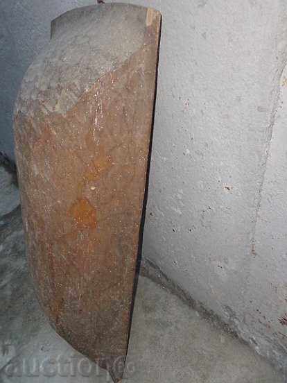 Old wooden bed, wooden, night, basin, chimney - 6