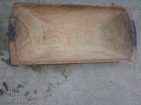 Old wooden bed, wooden, night, basin, chimney - 7