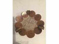ashtray of coins