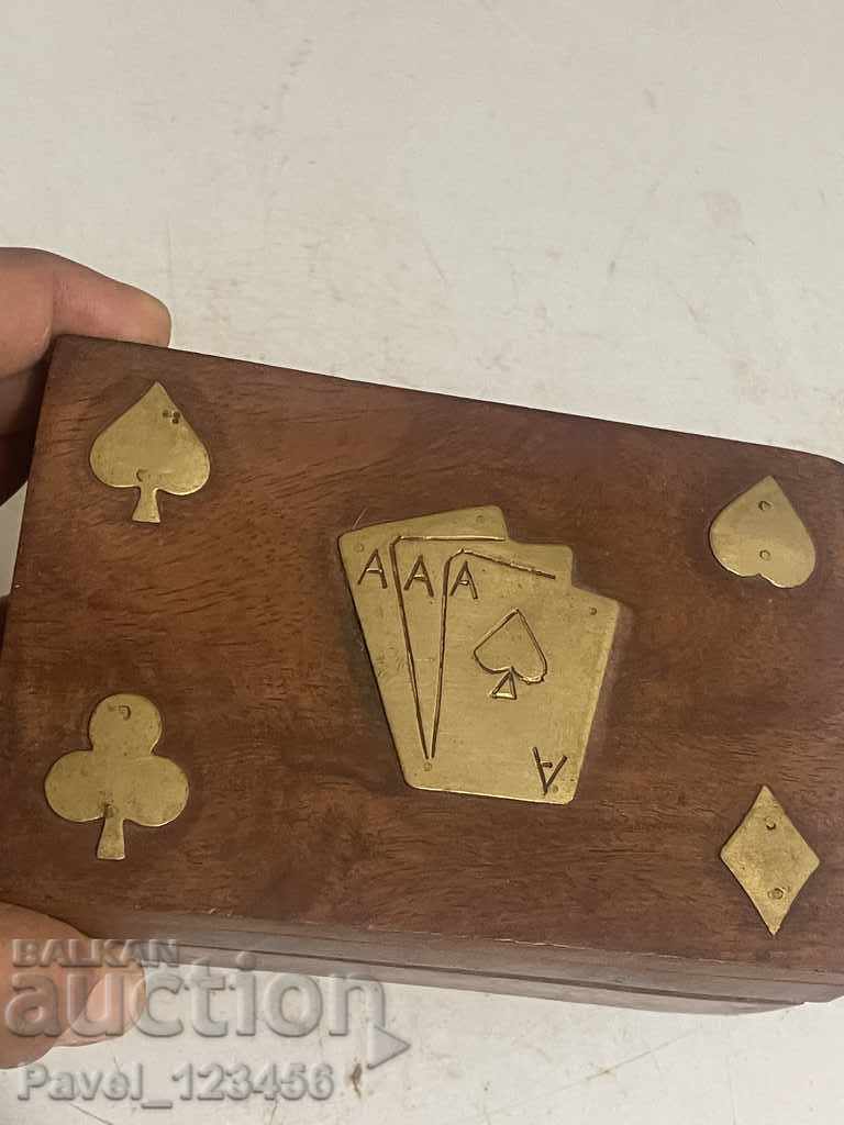 card box with copper / bronze elements with price 20.00 BGN | € 10.23