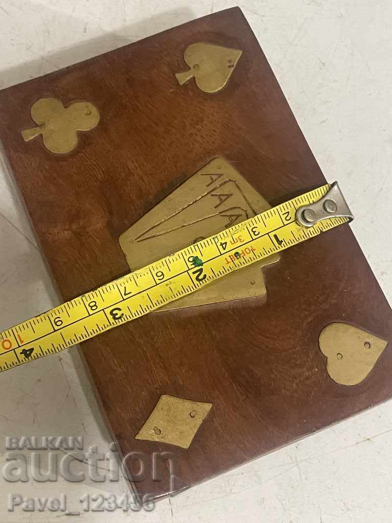 card box with copper / bronze elements - 5