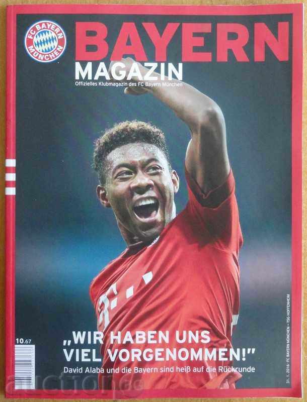 Revista oficială de fotbal Bayern (München), 31.01.2016 Revista oficială de fotbal Bayern (München), 31.01.2016