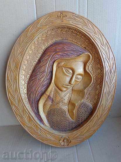 Bas-relief from wood, sculpture, wood-carving, wooden, Virgin Mary - 6 Bas-relief from wood, sculpture, wood-carving, wooden, Virgin Mary - 6