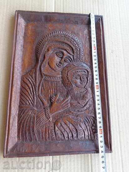 Auction Bas-relief from wood, sculpture, wood-carving, wooden, Virgin Mary Auction Bas-relief from wood, sculpture, wood-carving, wooden, Virgin Mary