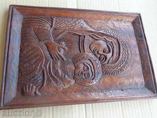 Bas-relief from wood, sculpture, wood-carving, wooden, Virgin Mary - 6 Bas-relief from wood, sculpture, wood-carving, wooden, Virgin Mary - 6