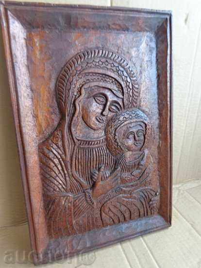 Bas-relief from wood, sculpture, wood-carving, wooden, Virgin Mary - 7 Bas-relief from wood, sculpture, wood-carving, wooden, Virgin Mary - 7