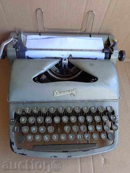 German typewriter "RHEINMETALL" in Cyrillic for the USSR