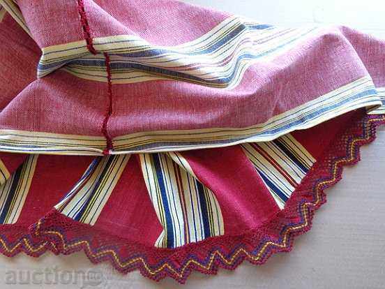 Vintage handwoven chaise lace bridal tablecloth - 6 Vintage handwoven chaise lace bridal tablecloth - 6