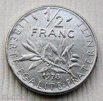 Franța 1/2 Franc 1978 / Franța 1/2 Franc 1978