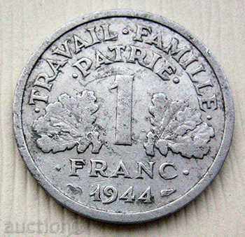 Франция 1 франк 1944 / France 1 Franc 1944
