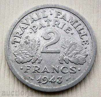 Франция 2 франка 1943 / France 2 francs 1943