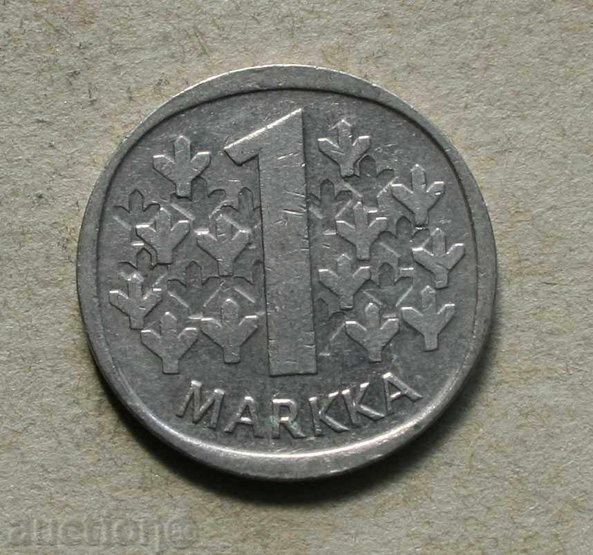1 марка 1988  Финландия