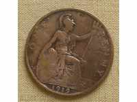 1 penny 1919 United Kingdom