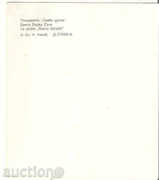 Bulgaria Map Cave "Saeva Dupka" 2 * with price 0.50 BGN | € 0.26 Bulgaria Map Cave "Saeva Dupka" 2 * with price 0.50 BGN | € 0.26