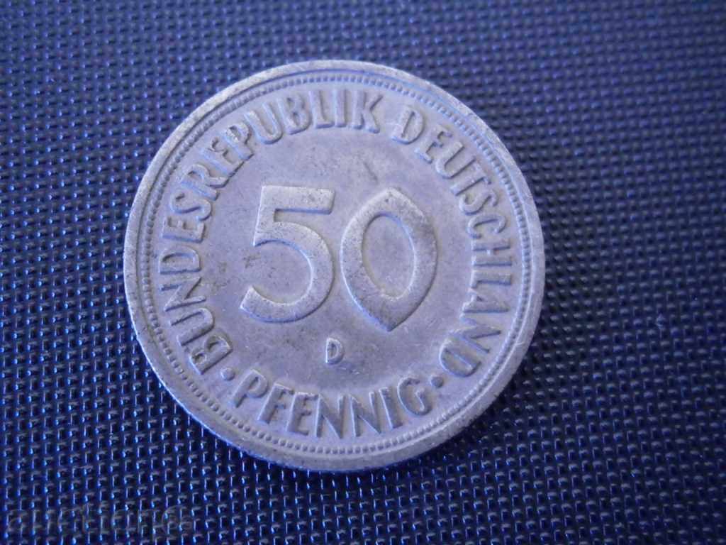 50 pfenigi 1950