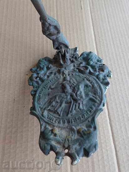 Old cast iron cast iron for the gate of the Chorbadji home - 5