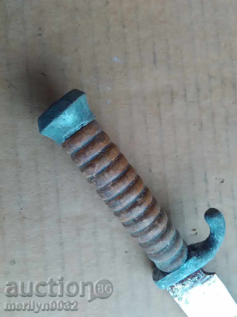 An old knife with a guard and a cane of a warrior named Hitler - 6