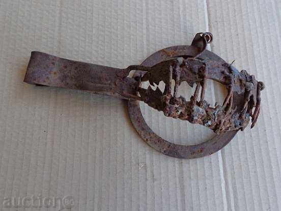 Old hand forged trap, wrought iron with price 54.00 BGN | € 27.61 Old hand forged trap, wrought iron with price 54.00 BGN | € 27.61