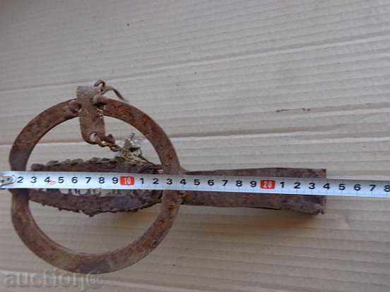Auction Old hand forged trap, wrought iron Auction Old hand forged trap, wrought iron