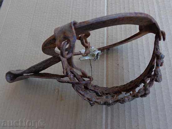 Old hand forged trap, wrought iron - 6 Old hand forged trap, wrought iron - 6