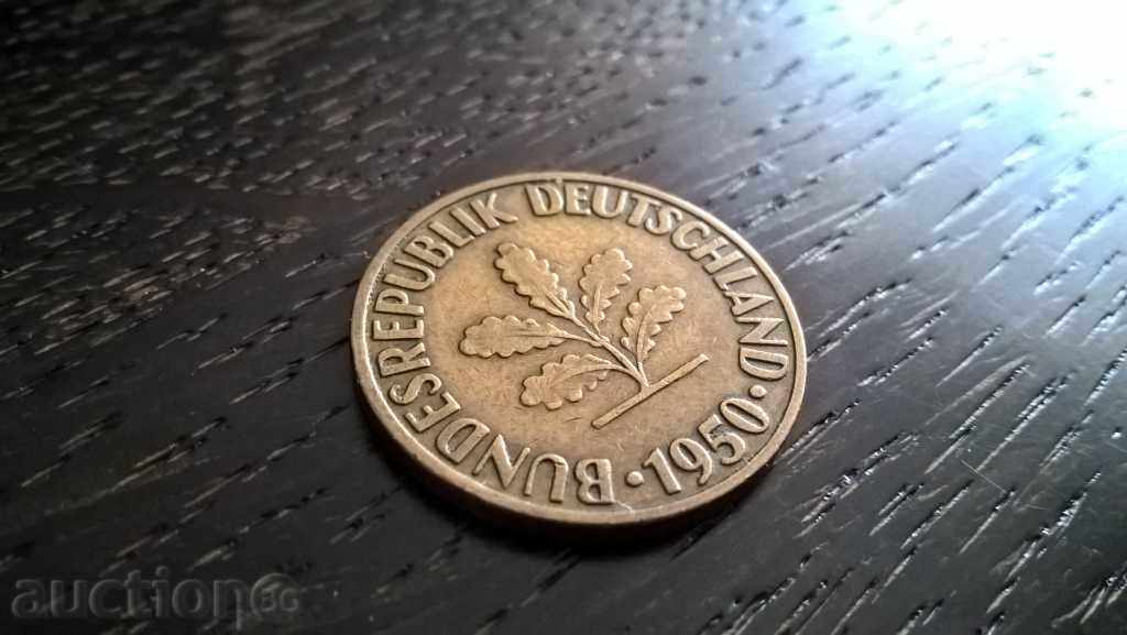 Auction Coin - Germany - 10 pennies 1950; series F Auction Coin - Germany - 10 pennies 1950; series F