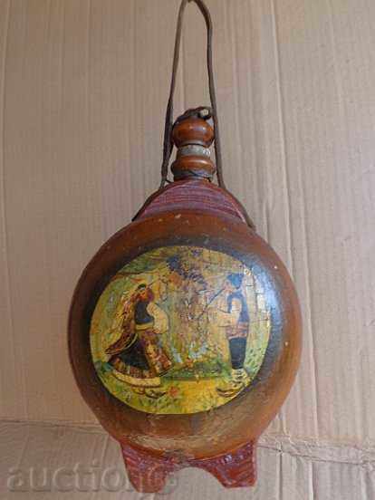 Delivery of Old bulgarian vase, wooden with painting Delivery of Old bulgarian vase, wooden with painting
