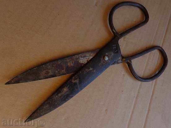 Παλιά πλαστά ψαλίδι με κύριο εκτύπωσης, σφυρήλατο σίδερο - 6 Παλιά πλαστά ψαλίδι με κύριο εκτύπωσης, σφυρήλατο σίδερο - 6