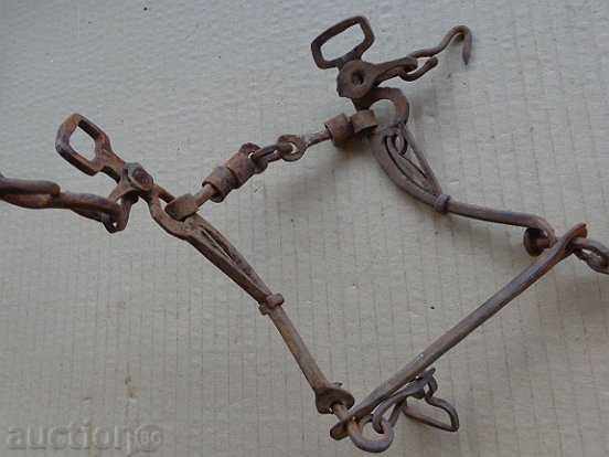 Παλιά οθωμανική χαλινάρι, λουρί, σφυρήλατο σίδερο 19ου αιώνα - 6