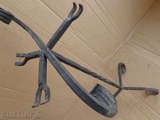 Delivery of Old forged candlestick, candle, candelabra, wrought iron