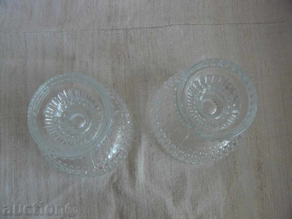Auction Mugs - goblets, bobbins 2 pcs-thick glass Auction Mugs - goblets, bobbins 2 pcs-thick glass