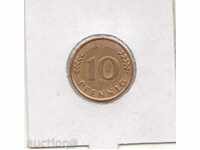 - Γερμανία-10 Pfennig-1950 J-KM# 108