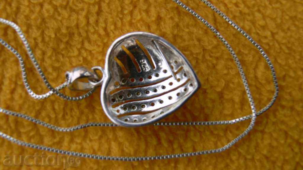 Auction SILVER LACE WITH VISULKA HEART Auction SILVER LACE WITH VISULKA HEART