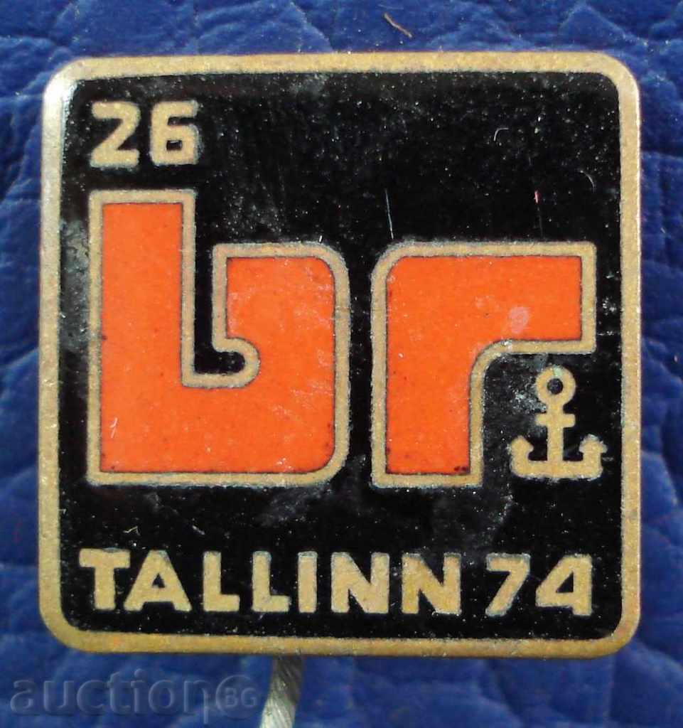 3331 СССР Естонска ССР знак изложба проведена Талин 1974г.