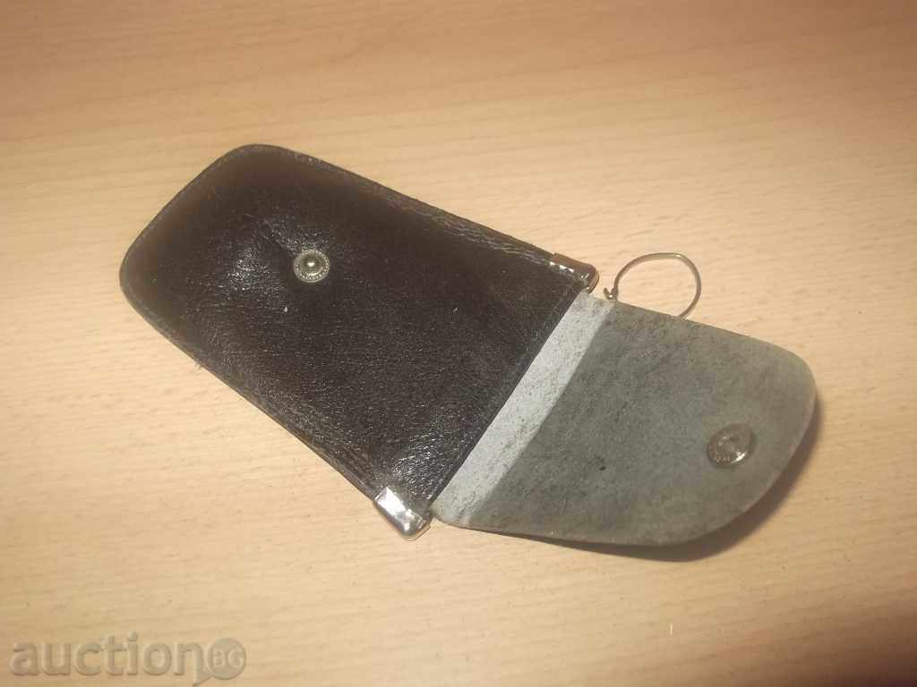 Auction  No * 1914 old leather / leather / keychain