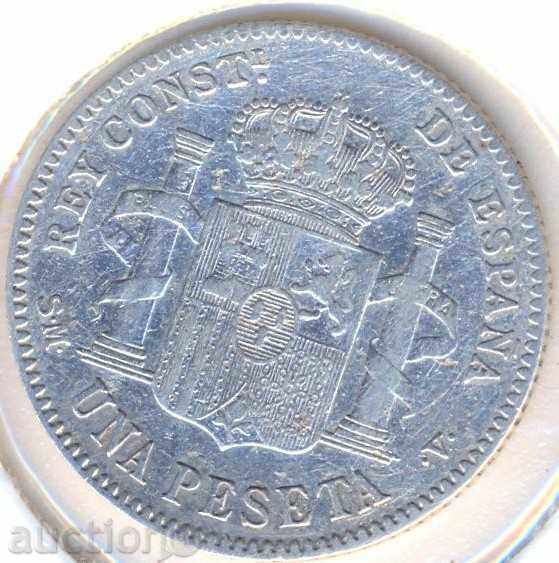Spania 1 Peseta 1901, argint, gr.5