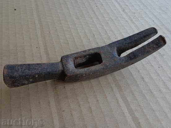 Стар чук обущарско чукче инструмент сечиво ковано желязо
