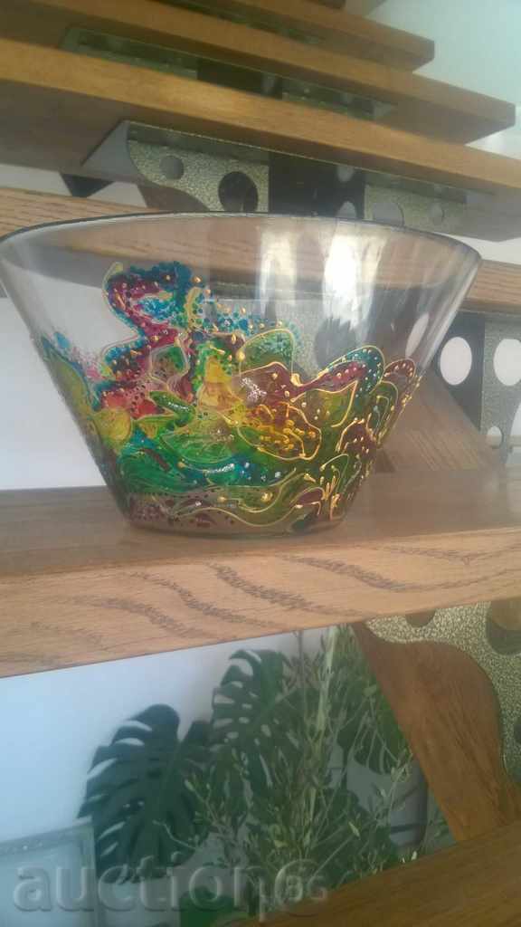 Auction  Fruit bowl, hand-painted - UNIT 1