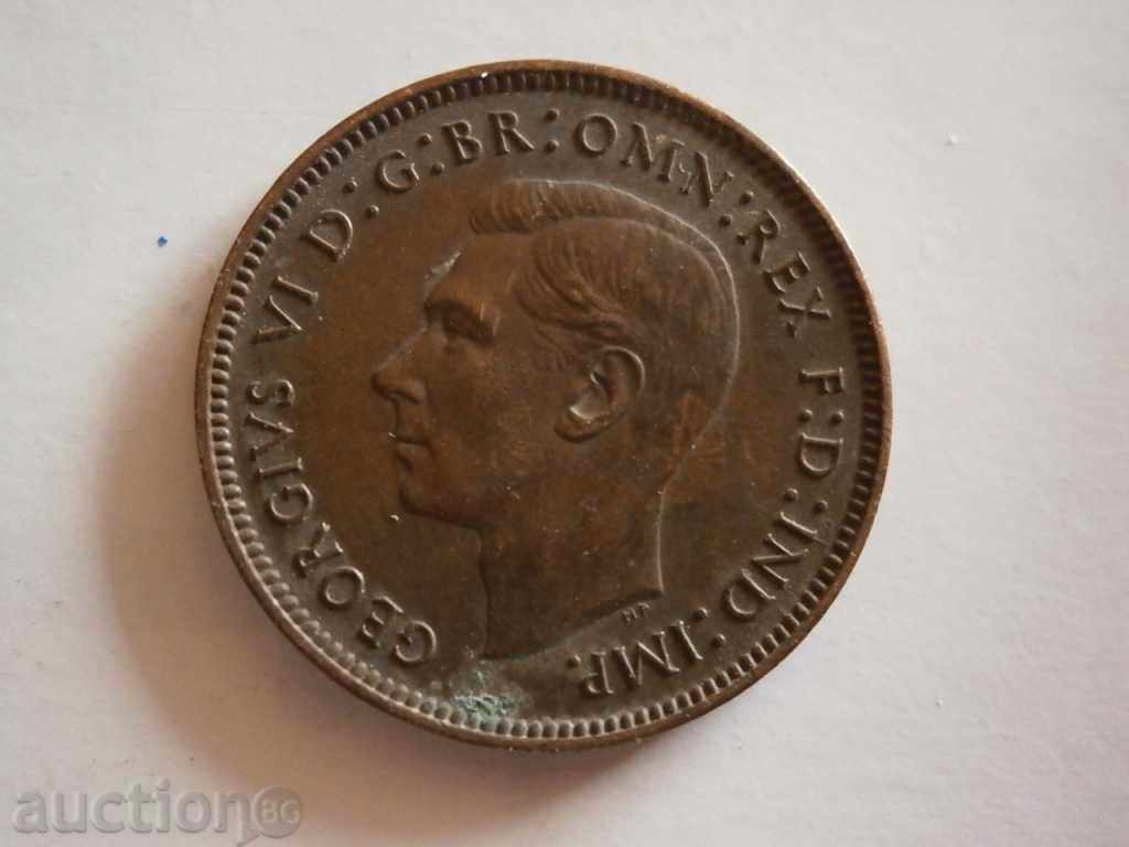 UK 1 Farthing Coin Great Britain England King George with price 4.00 BGN | € 2.05