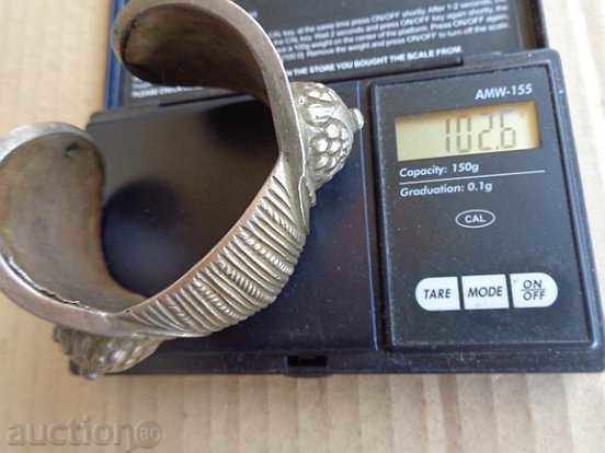 Auction Antique silver bracelet "slingshot" type, ornament, jewel, string Auction Antique silver bracelet "slingshot" type, ornament, jewel, string